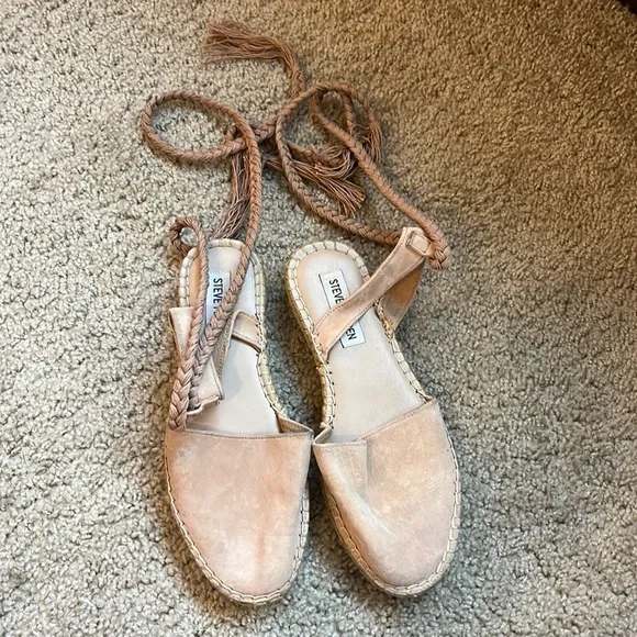 Steve Madden Shoes Steve Madden Lace Up Espadrille Flats